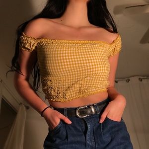 Brandy Melville Gingham Top